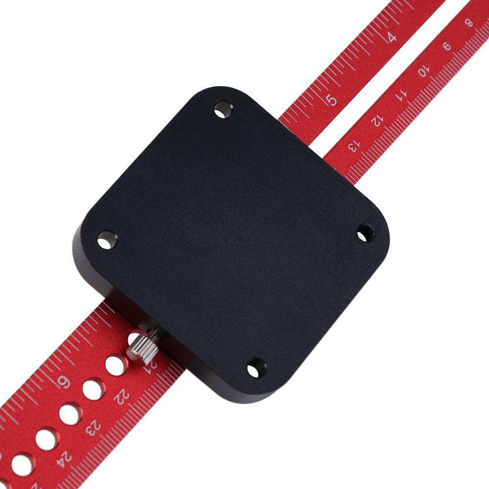 T-type Compass Angle Scoring Ruler Adjustable 360° Angle Aluminum Woodworking Precision Scriber Durable Portable Marking Gauge