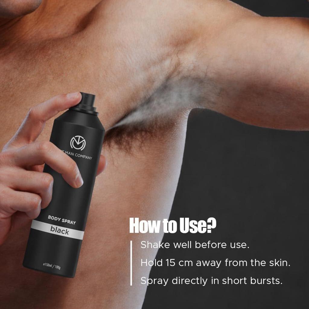 The Man Company Deodorant für Männer Geschenkset | 4er-Pack Körper-Sprays (Je 150 ml) |