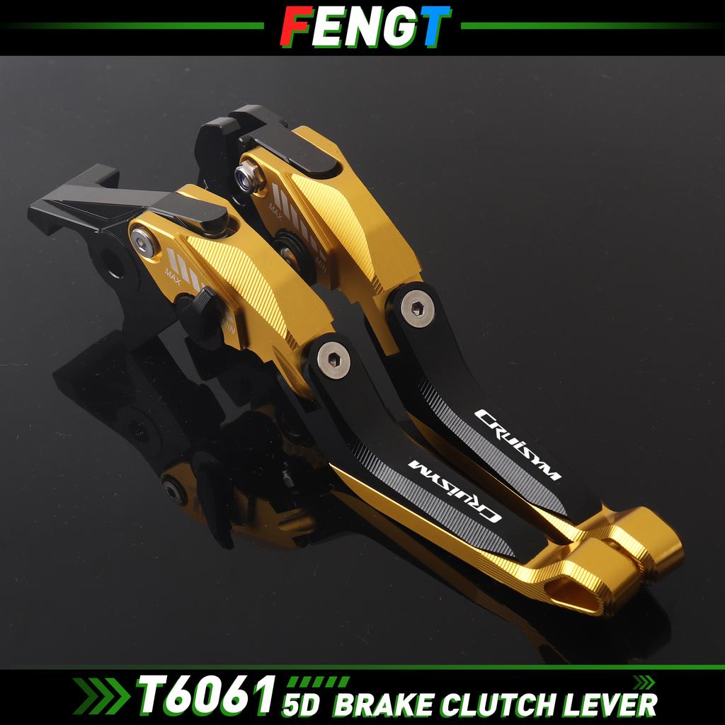 For SYM CRUiSYM 125/250/300/150X 2020-Present Motor Clutch Lever Brake Lever Set Adjustable Folding Handle Levers CRUiSYM300