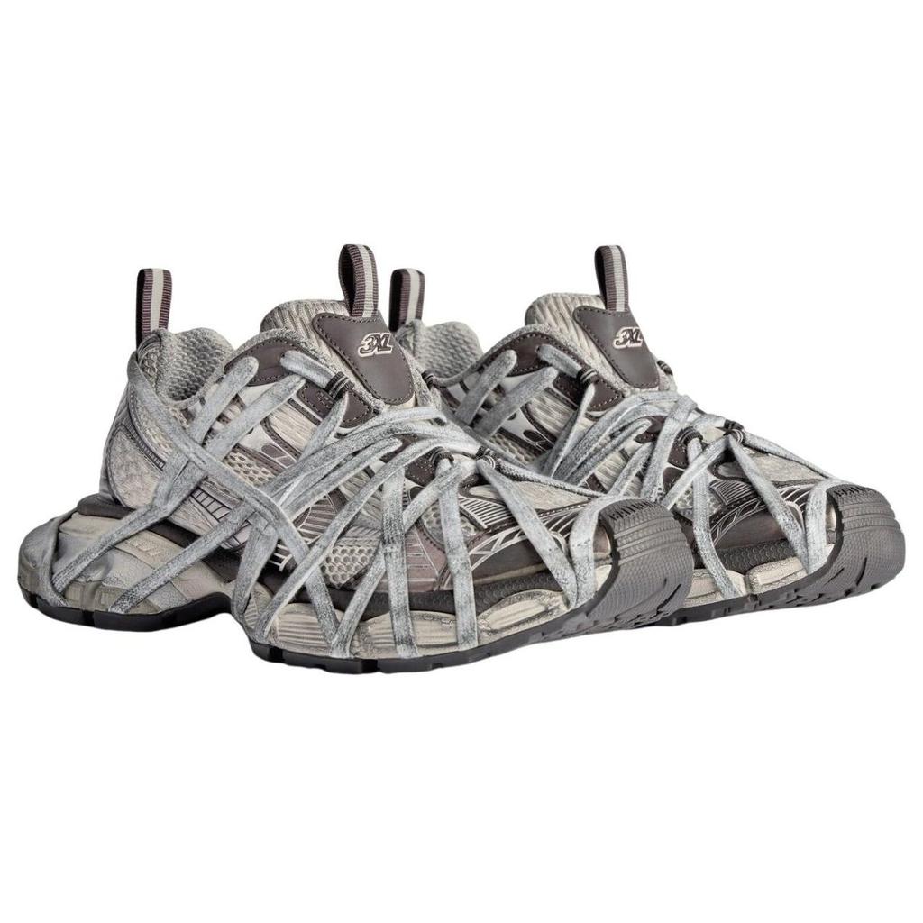 Balenciaga 3XL Low Top Chunky Sneakers Men's Brown Gray Beige 778698W3XLL2097