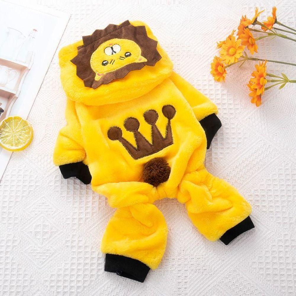 Warm Hoodies Puppy Clothes Soft Fleece Dog Jumpsuits Kawaii Pet Dog Clothes  Corgi