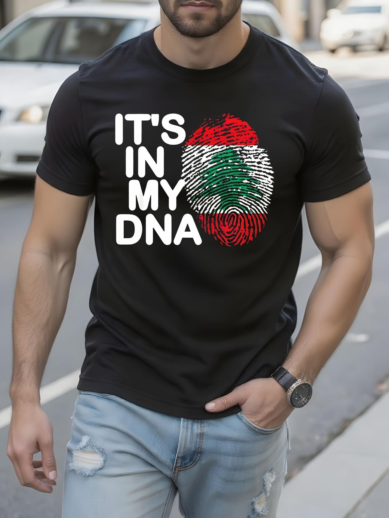 Funny Tshirt Funny ItS In My DNA Lebanese Flag Graphic Ts... XL