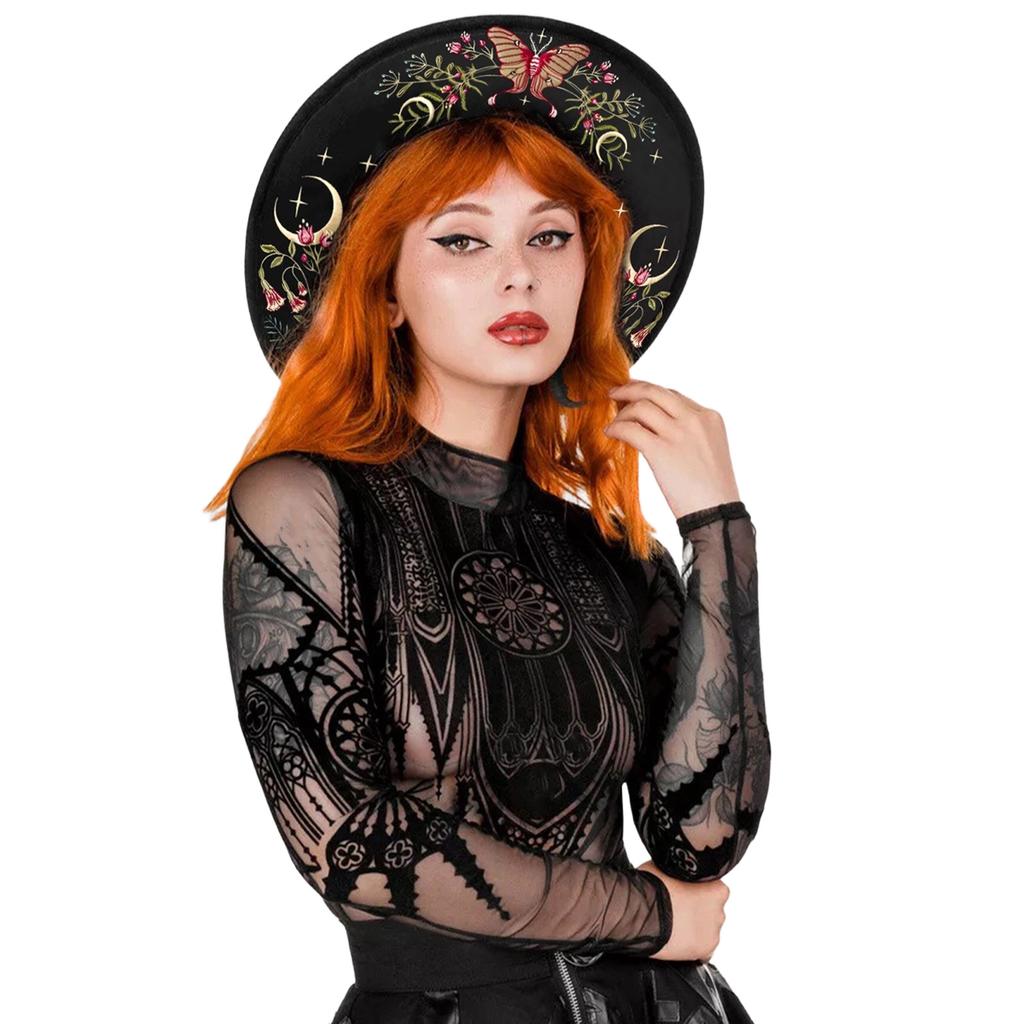 Classical Gothic Top Hat Suitable for Men Women and Children As Halloween Decoration or Stylish Fashion Statement