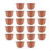 20 Blomkrukor, Planteringskärl, Åttkantiga med Dräneringshål, Växtkrukor för Kontor, Barn's Rum,