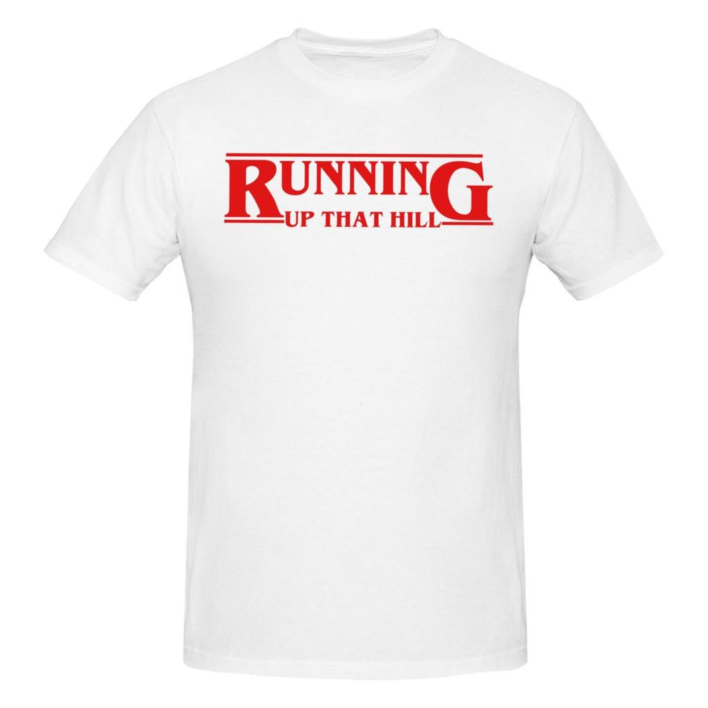 Unisex Laufen Den Berg Hinauf Kate Bush Retro T-Shirt Vintage Baumwolle Rundhals-Shirts