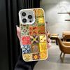 Italian Sicilian Style Floral Pattern Shockproof Phone Case for iPhone 17 Air 16 16E 15 Pro Max 14 Plus 13 Mini 12 Back Cover An