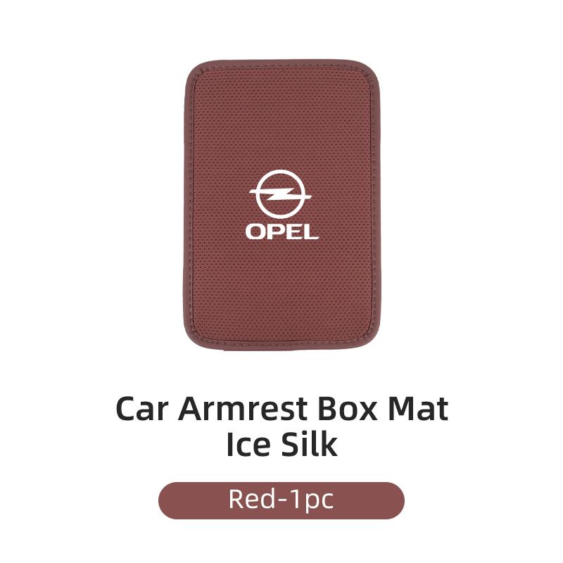 

Car Armrest Cover Breathable Ice Silk Central Armrest Protective Pad For Opel Corsa Astra Insignia Vectra Zafira Meriva Grandlan червоний