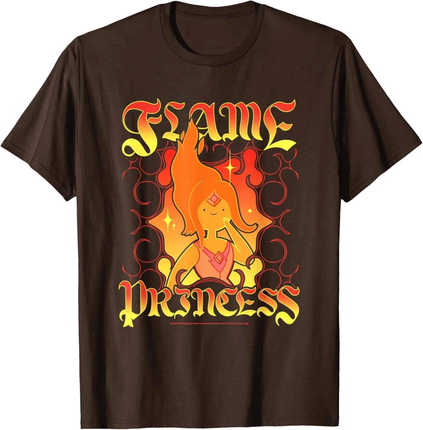 

Adventure Time Flame Princess Medieval Text Funny Cartoon 100% Cotton T-shirt Mens Tees Top XL