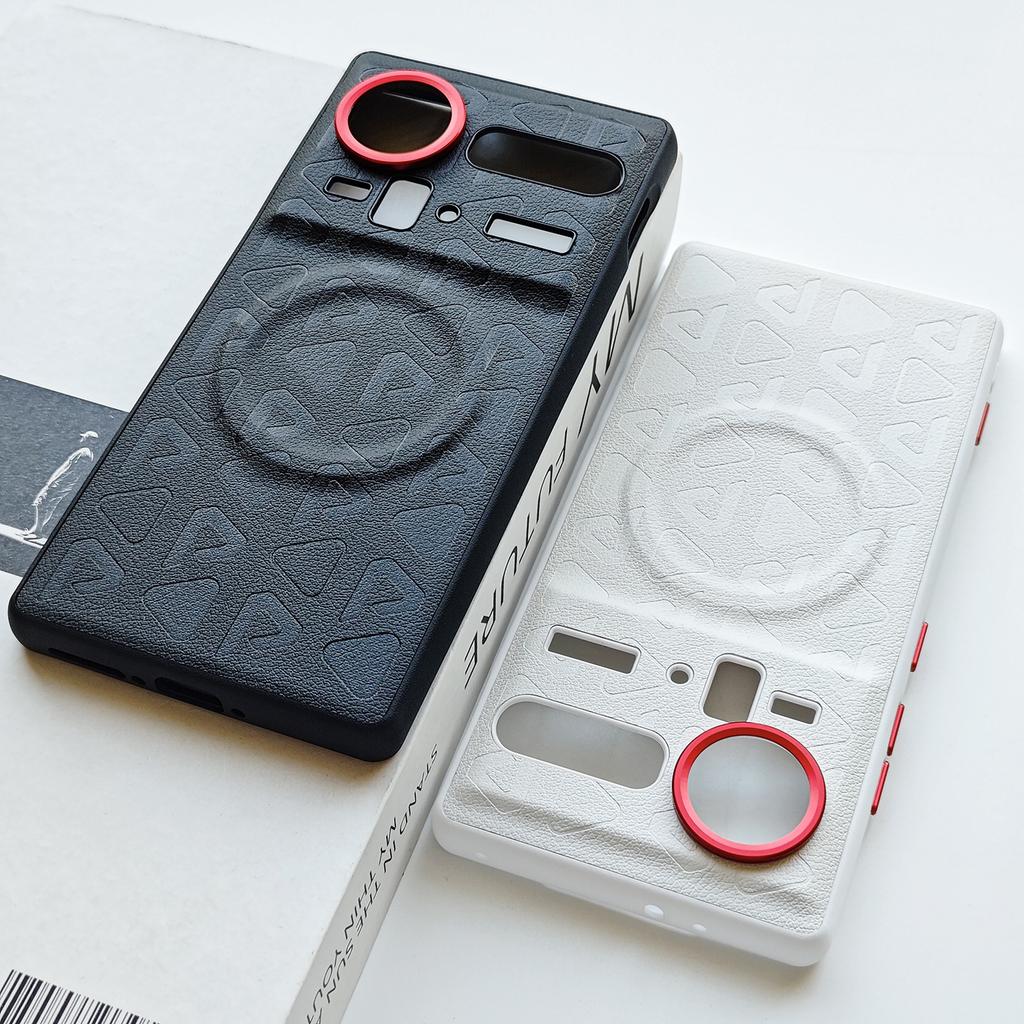 Für ZTE Nubia Z80 Z70 Ultra & Z70s Ultra Hülle Stoßfest Matt Magnetisch Weich Hybrid TPU+Nylon+Metall Rückseite Anti-Fingerabdruck Abdeckung