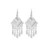 Ethnic style imitation Miao silver earrings, retro long tassel earrings, attractions, ancient style earrings, Miao earrings, women