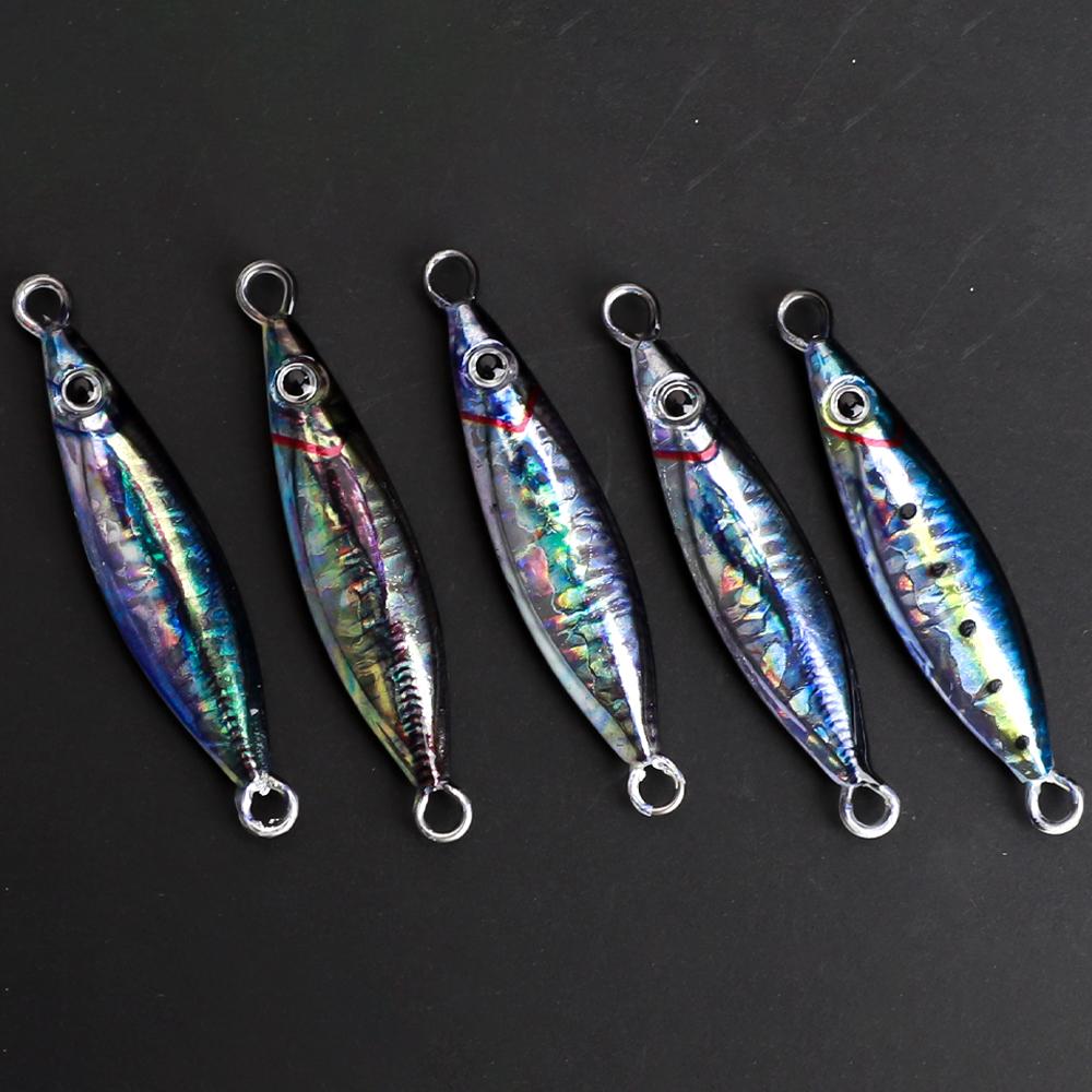 Nová Glow Fishing Lure Casting Tuňák 7g 10g 14g 21g 28g Slow Pitch Jig Mořský vlk Salterwater Inshore Umělá návnada