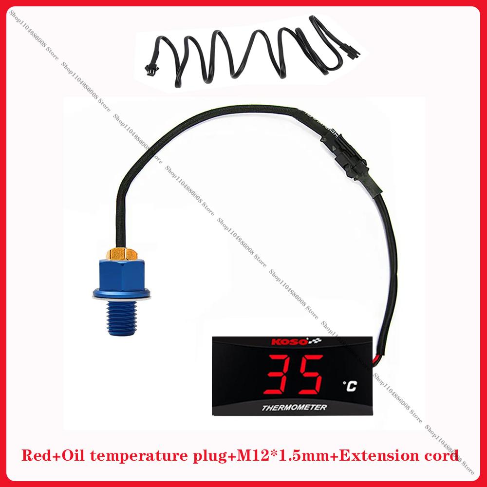 Motorcycle Temperature Measuring Instrument Koso Cylinder Head Temperature Sensor Water Temperature Gauge Oil Tempera Instrument