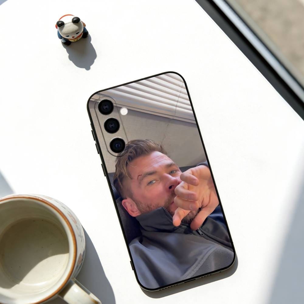 

Chris Hemsworth Phone Case For Samsung Galaxy A73,A72,A71,A70,A53,A52,A51,Soft Silicone Black Cover Samsung a40