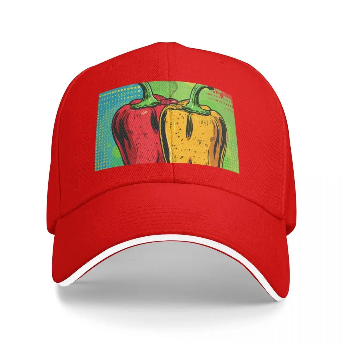 Capsicum Pop Art Baseball Cap hats on offer tactical cap Women Unisexs