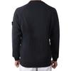 Stone Island Logo Patch Crew Neck Loose Fit Long Sleeve Sweatshirt Kids sweatshirt Black 791662141-V0129