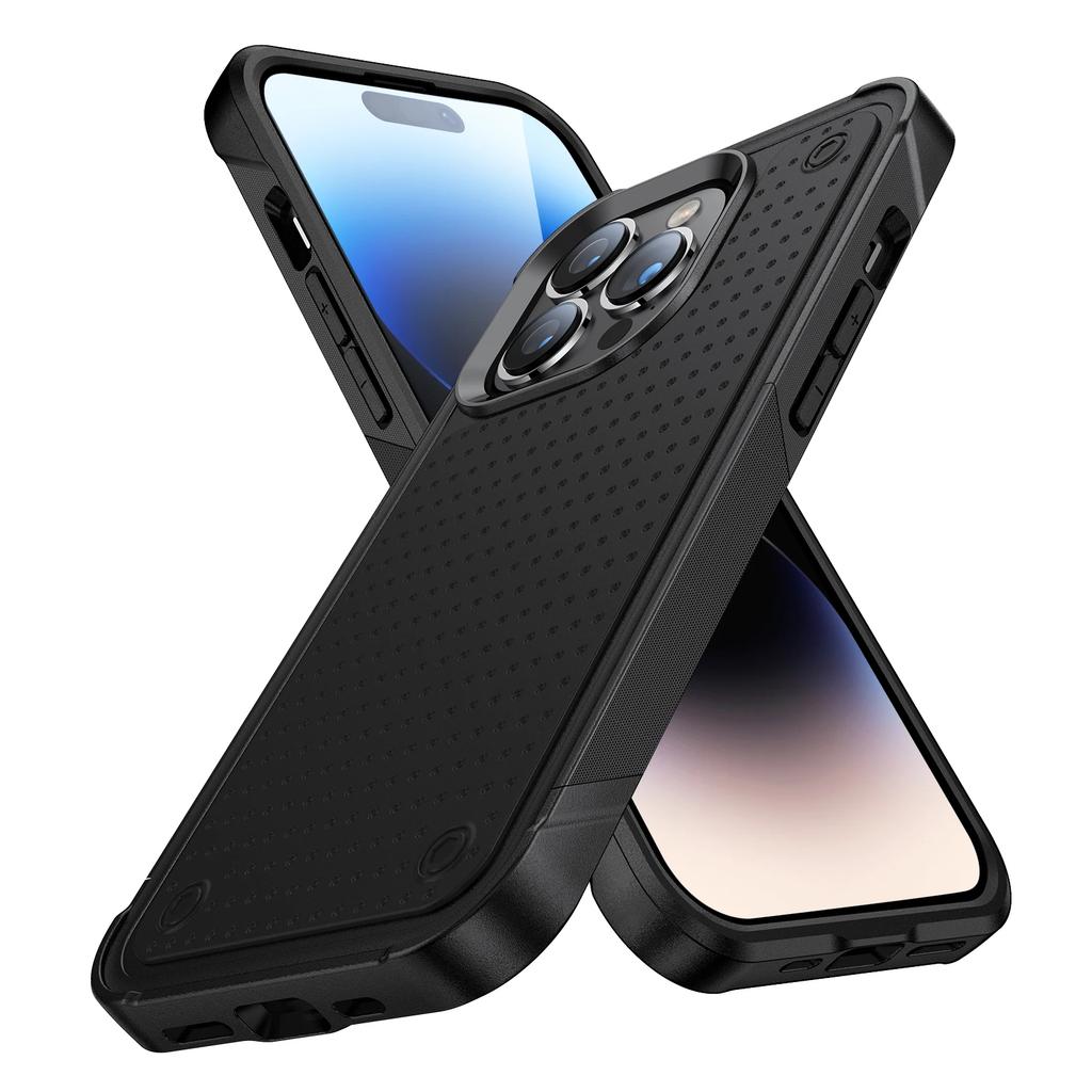 Hybrid Rugged Armor Shockproof Phone Case For iPhone 11 12 13 14 15 Plus 16 Pro Max XR 8 7 SE 2026 TPU Frame Plastic Back Cover
