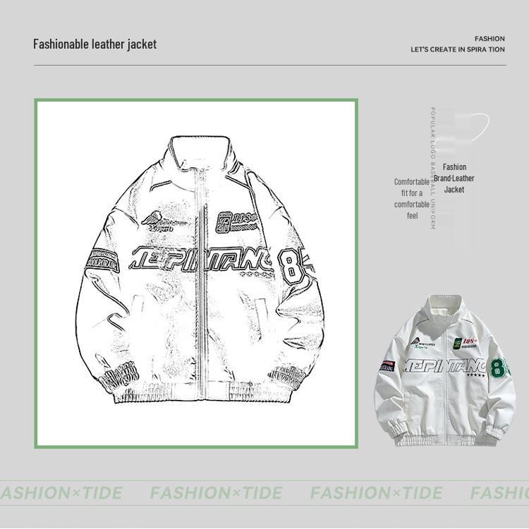 Herren Trendy PU-Leder Motorradjacke - Vielseitiges Frühjahrs- & Herbst-Oberteil