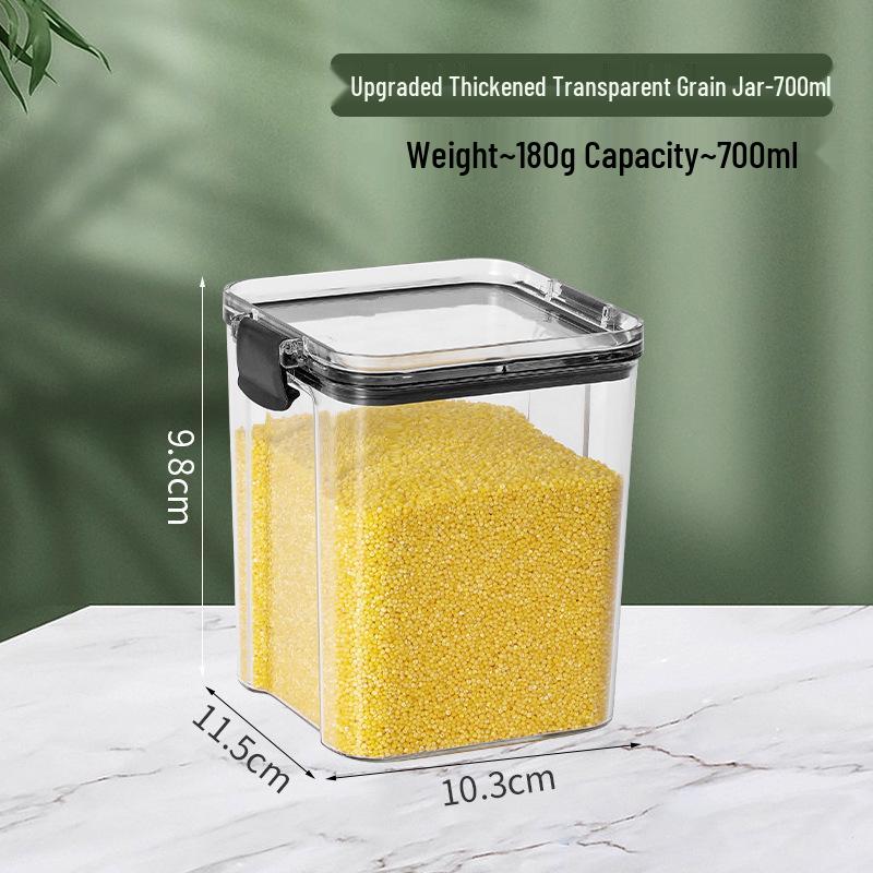 Dopamine Snacks Transparent Storage Jar for Candy, Grains, Tea, Candied Peel, Sugar, and Coffee Beans