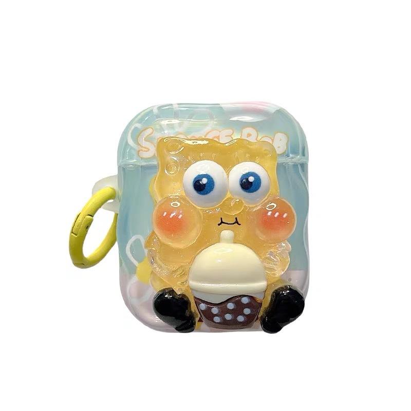 Animation three-dimensional cute cartoon for AirPods 1 generation earphone case Apple Bluetooth protective case 1st generation pro1 new