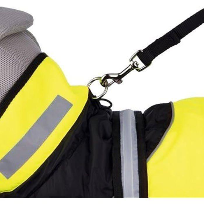 Manteau de sécurité pour chien - TRIXIE - Safety Flash - Taille S-M - Réfléchissant - Extensible