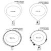 IngeSight.Z New Love Heart Pendant Necklace for Men Trendy Stainless Steel Cross Choker Necklace Male Punk Hip Hop Neck Jewelry