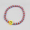 BONBEAU Kitsch smile two-tone beads Bracelet Kitsch smile charm two-tone bead bracelet 5 colors