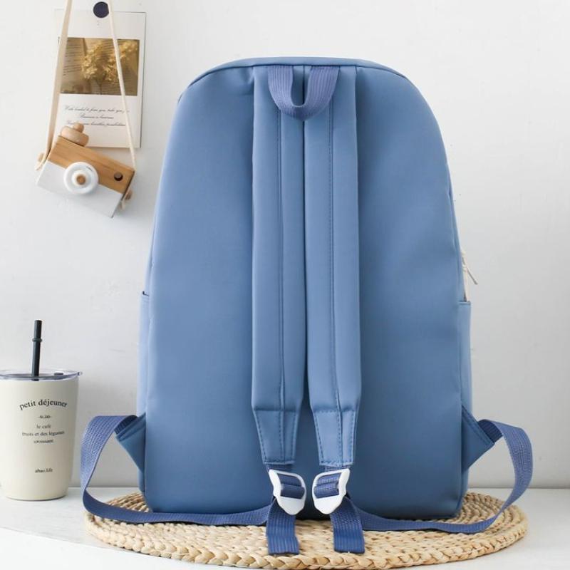 4 Pcs Large Capacity Versatile Nylon Cloth Backpack for Junior High School Students Bag Elementary School Students, Fresh and Versatile Backpacks