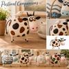 Cow and Bird Ornament - Decorative Figurine for Shelf Desk Living Room