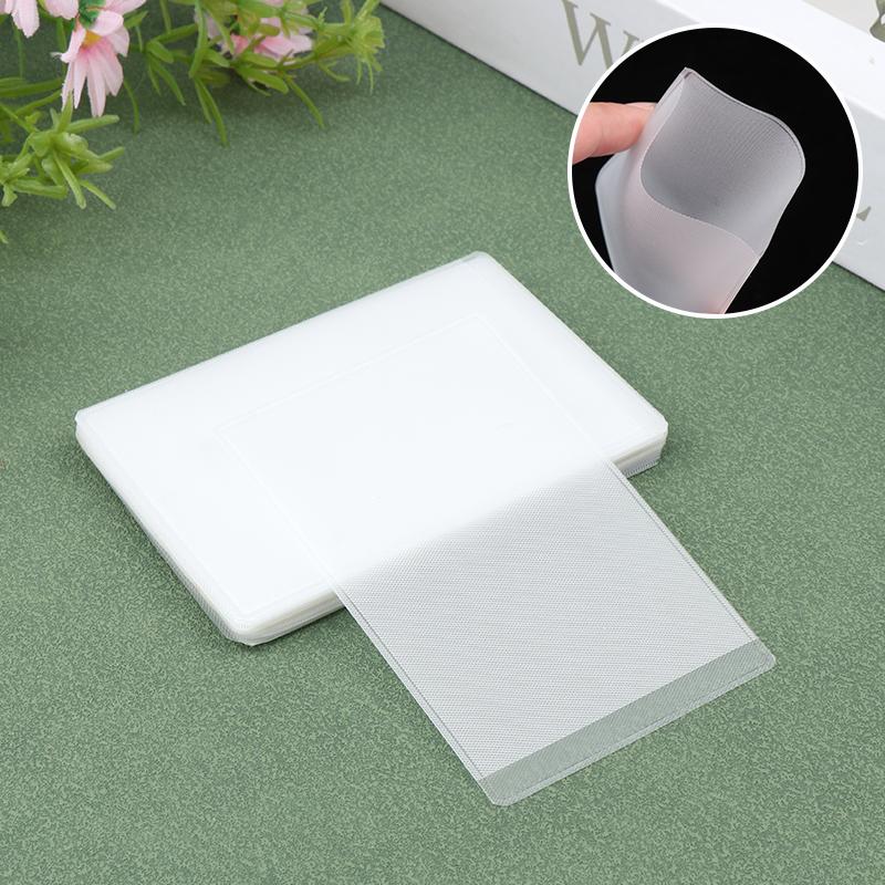 

20 шт. ПВХ прозрачный держатель для карт водонепроницаемый антиразмагничивающий защитный чехол для карт чехол для автобуса деловой чехол для банковских кредитных карт держатель для удостоверения личности as the picture