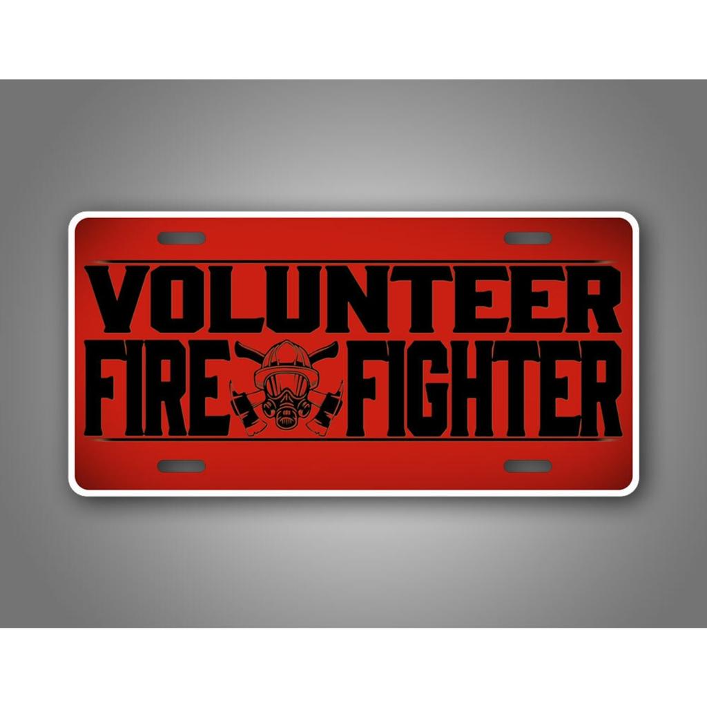 Personalized Firefighter Metal Tin Sign Car Decor Classic Design