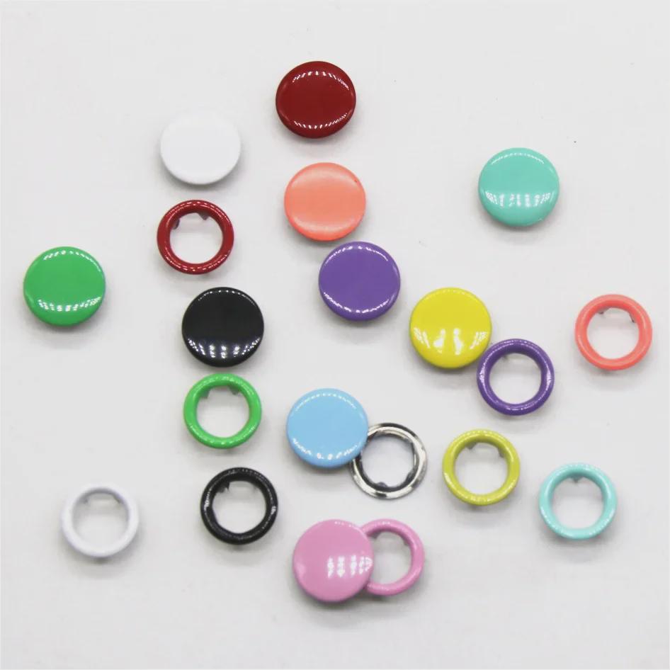 Pinze a pressione a cinque griffe cave da 9,5 mm e solide da 10 mm per abbigliamento per bambini
