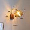 Nordic Minimalist Copper Rotatable Wall Lamp for Bedroom and Living Room