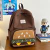 Korean Version of Niche Design Sense Hamburger Cute Large Capacity Campus Casual Backpack Travel Backpack Middle School Students Book