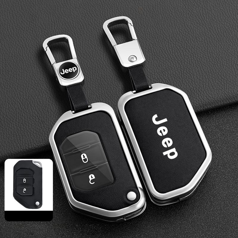 Car Remote Key Case Cover Protector Shell For Jeep Gladiator JT Sahara JLU Wrangler JL Rubicon 2018 2019 2 3 4 Button Flip Key