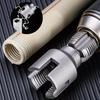 High-Speed Steel Electric Drill-Compatible PVC Pipe Thread Cutting Tool Kit, Integrated Internal & External 1/2" & 3/4" Thread Cutting Tool
