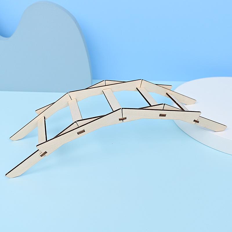 DIY Arch Bridge Model: Double-Force STEM Kit for Creative Science and Technology Experiments In Physics Education