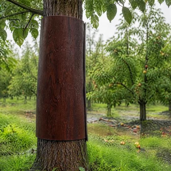 Outdoor Tree Protection Trunk Protector, Squirrel Rodent Baffle Barrier, Bark Texture Wrap with Adhesive for from Raccoon Iguana Guard Trees