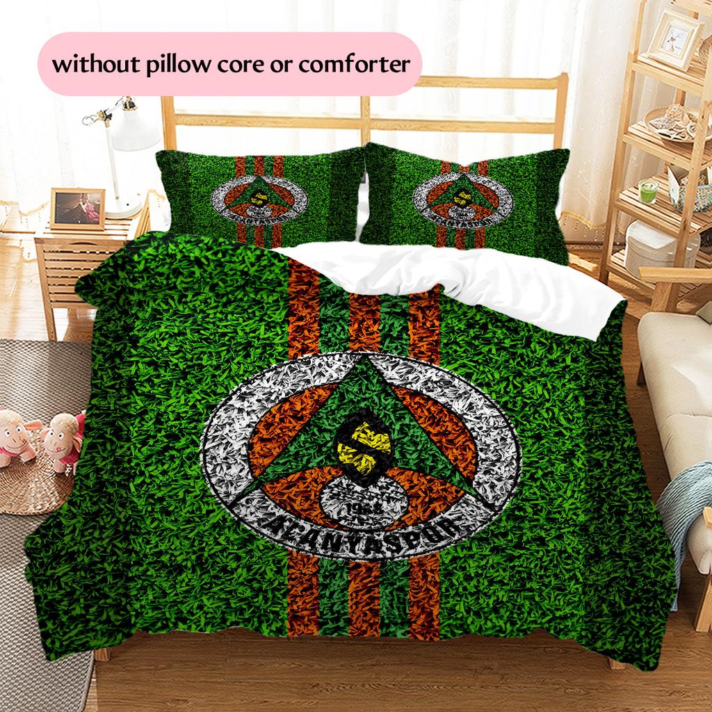 Alanyaspor  Pattern Bedding Quilt Set  Home Decoration  Gift (1 * duvet cover + 2 * pillowcase  without core)
