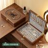 Solid Wood Jewelry Box Vintage Style Organizer Earrings Rings Necklaces Bracelets