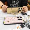Silicone Wrist Strap Phone Case For ZTE Nubia Music Lanyard Durable Wristband Soft Case Ring Anti-knock Cartoon Cute