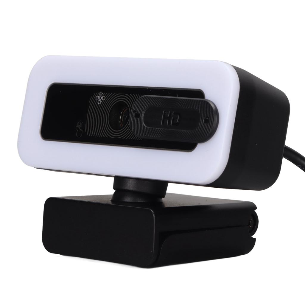 Webcam 2K USB Adjustable Brightness Auto Focusing Inbuilt Mic Plug and Play Computer Camera