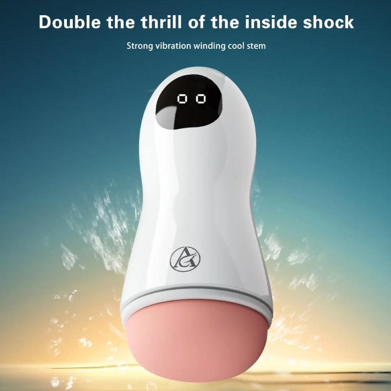 Maschio Masturbazione Tazza Automatica Succhiare Reale Orale Della Vagina Aspirazione Vibratore Masturbatore Giocattoli Del Sesso Per Gli Uomini Pompa Vibrante Macchina