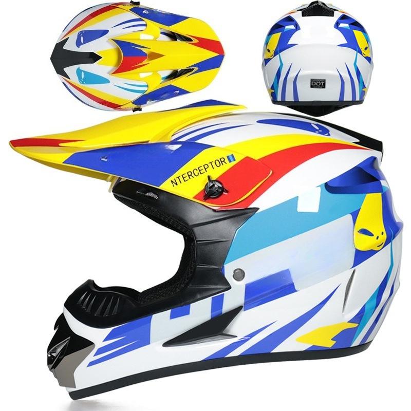 Four Seasons Motorcycle Off-road Helmet for Men and Women, Electric Bike Helmet, Mountain Bike Off-road Helmet, Racing Speed Descent Pedal
