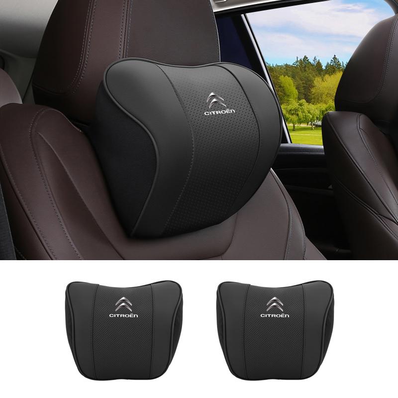 Car Seat Headrest Lumbar Support Pillow Waist Pad Backrest Accessories For Citroen C4 C3 C5 C1 C2 Berlingo Celysee Cactus Picass