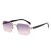 Metal Frameless Sunglasses Hot-Selling Outdoor Metal Hinge Quality Glasses Men'S And Women'S Trimmed Sunglasses