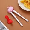 304 Stainless Steel Baby Tableware Set - Includes Spoon, Fork, Anti-Fall Cute Cartoon Chopsticks for Kids