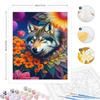 Frame Diy Painting By Numbers Wolf Animals For Adults Kits Flowers Handpainted Acrylic Paint On Canvas Diy Painting For Home Decors 40x50
