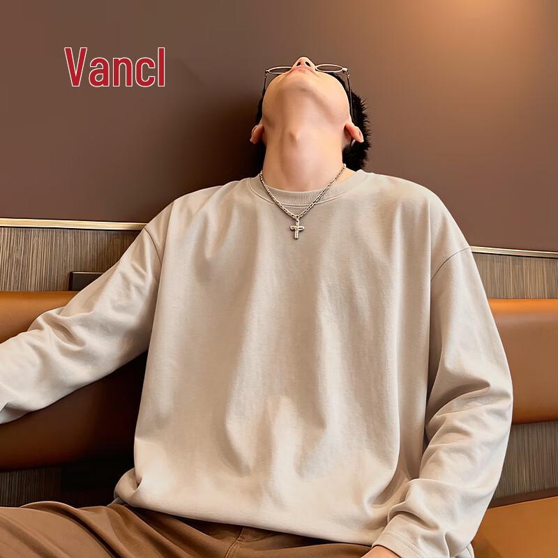 VANCL Men's Casual Pure Cotton Long Sleeve T-Shirt