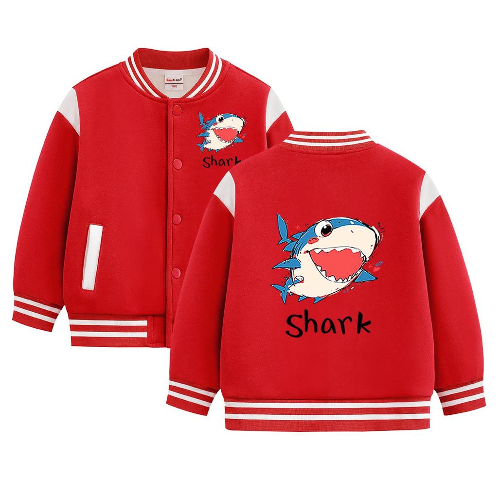 Boys' Stylish 2026 Jacket: Spring/Autumn Fleece-Lined Baseball Coat for Kids