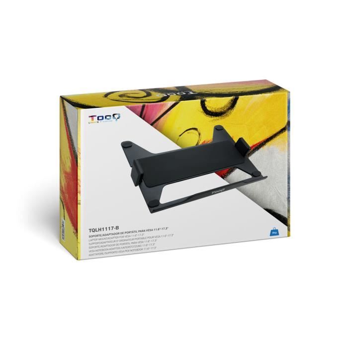 Support Ordinateur - TooQ - TQLH1117-B - Réglable - Noir - Compatible 11,6-17,3"